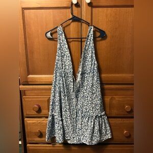 Amazon Blue Floral Midi Dress
